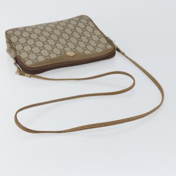 GUCCI GG Plus Supreme Shoulder Bag PVC Leather Beige Gold Auth BA6237 - Picture 7 of 16